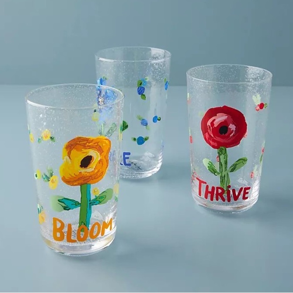 Anthropologie Carolyn Gavin Flourish Glass - Picture 2 of 9